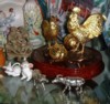 Golden Roosters (Side view)