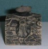 Tea cup shaped like log-wood (front view)